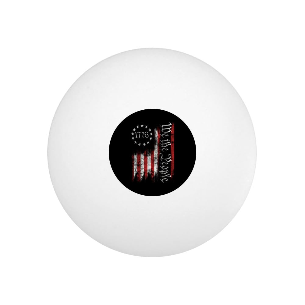 GRAPHICS & MORE We The People Novelty Table Tennis Ping Pong Ball 12 Pack with Storage Bag