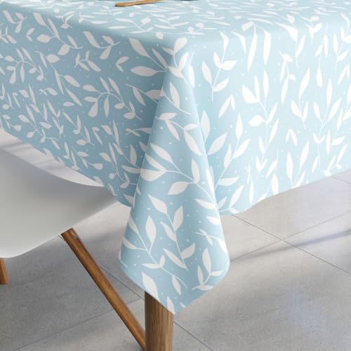 Image of Encasa XO Dining Table Cloth 6 to 8 Seater, Printed Tablecloth 56 inchx91 inch