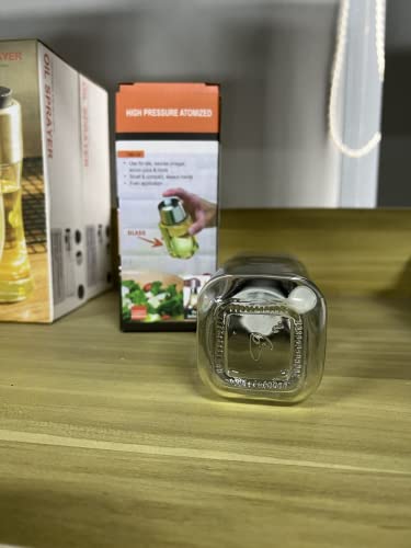 Premium Olive Oil Mister And Cooking Sprayer With Clog-Free Filter And Glass Bottle By Chefvantage - Stainless Steel #TOP7