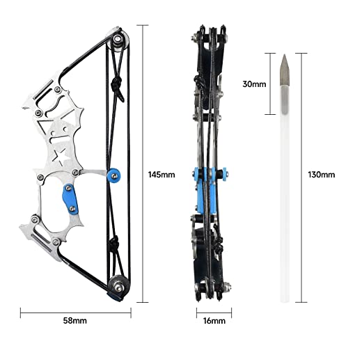 Jtxcdfhmj Mini Bow And Arrow Mini Compound Bow Hunting Games Pocket Bow With Arrows For Hunting Shooting Practice Archery Entertainment Fun #TOP2