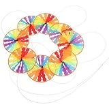 Homoyoyo Bunte Stoff windmühlenkette Wetterfeste Garten hängedekoration Handgefertigte Outdoor pinwheels für Balkon Party und Hochzeit Langlebige Textile Windrädchen
