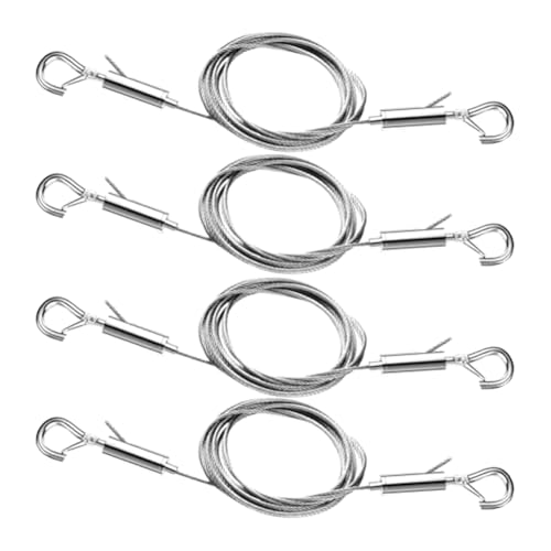 Flaroey Kit de 4 cables ajustables para colgar cuadros, alambre de acero inoxidable de 3.3 pies y 6.6 pies para colgar espejos, marcos de fotos, carteles