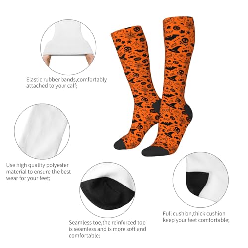 Image of Knee High Socks for Women Girls Fashion Women's Festival Stockings for Casual Running Work Travel