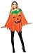 Women's Pumpkin Poncho Costume Standard Orange