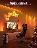 Govee Glide Triangle LED Light Panels, Smart RGBIC Wandleuchte Innen Lichtpanel Wi-Fi Dimmbar DIY, Music Sync, funktioniert mit Alexa und Google Assistant, für Gaming und Weihnachten Deko, 10 Panels