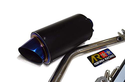 Amazon | Aodonly Racing ローマウント排気ステンレススチールブルー