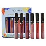 SEPHORA Collection Wishing You Cream Lip Stain Set:: 13 Marvelous Mauve, 94 Cherry Moon, 23 Copper Blush, 41 Vintage Rosewood, Always Red, and 96 Red Velvet