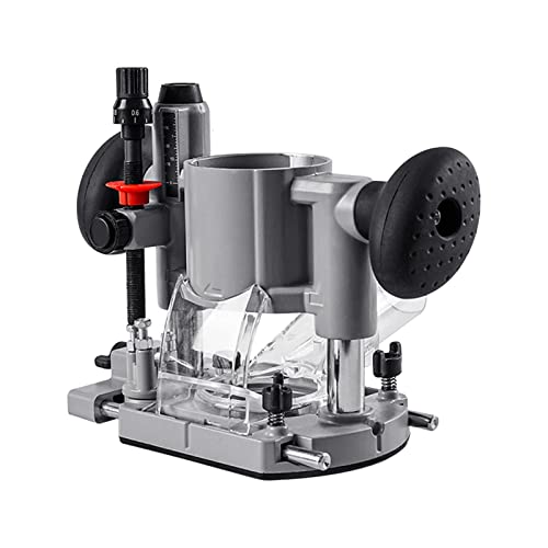 PEWETE 木工トリミング マシン ベーストリマールーターベース 標準電気トリミングマシン保護カバー 木工電動工具 木工トリマールーター 透明ベーストリミング溝切り トリミング マシンベース フライス加工 エッジトリミング用 保護アクセサリ ベース 調整可能なバランストリマーベースシールド 彫刻ツール 木工用 トリミング フライス加工 木材の面取り 溝切り用