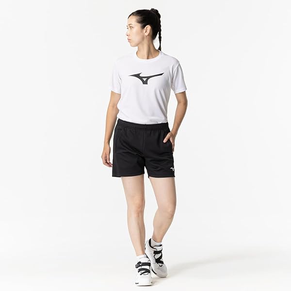 MIZUNO(ミズノ) バレーボールウェアハーフパンツ ニット素材 股下13cm(L寸) V2MBB211レディース - 5