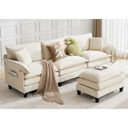 Cloud Couch, Modular Sectional Sofa with Pillows &...