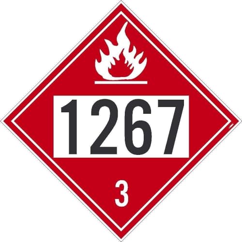 Plaques en vinyle non déchirable Classe 3 signalisation rouge 27,3 cm