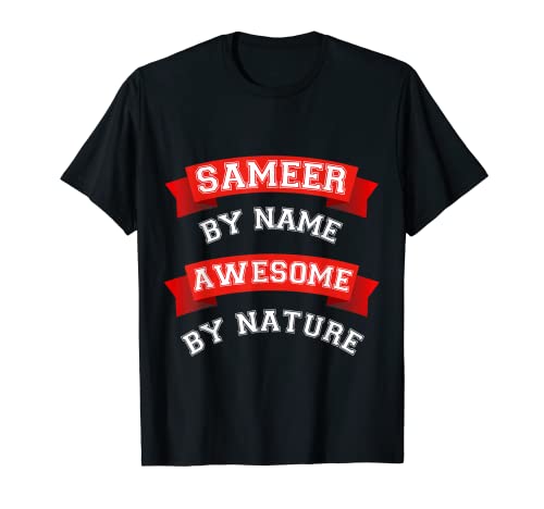 Photo de T-shirt d'anniversaire génial avec nom de sameer T-Shirt