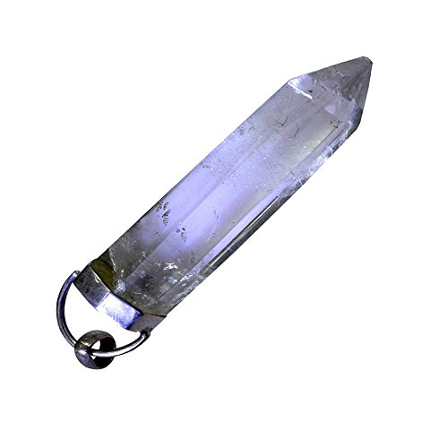 Cristal pendentif à quartz argent 925 pour guérison et bien-être