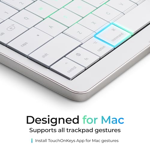 Image of CLVX S Mac Wireless Keyboard with Trackpad Compact | Bluetooth, RGB