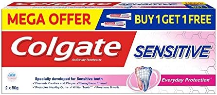 Colgate Sensitive Everyday Protection Anticavity Toothpaste - 160gm (Twin Pack) image 2