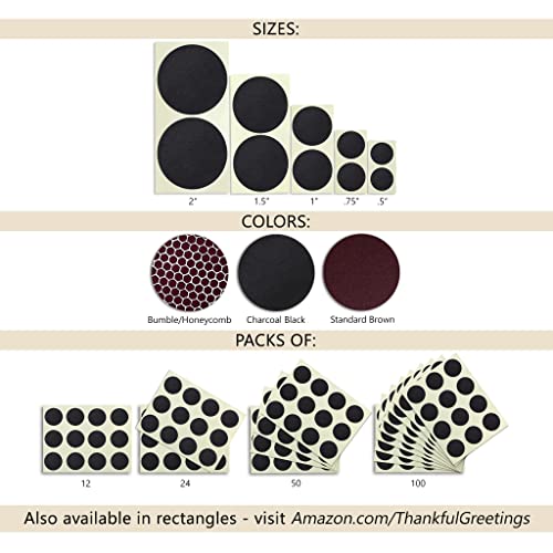 1” Circle Match Striker Stickers – 12 Pieces | Charcoal Match Strike Paper With Adhesive Pre-Cut In Circles For Easy Match Lighting | Also Available In Bumble/Dotted Pattern Or Brown & Many Sizes #TOP3