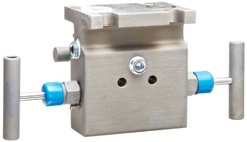 5 Valve Manifold, Soft Seat, Flange x Flange, 316 SS, 0.187" Orifice
