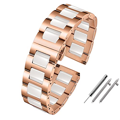 ZCCZJS Smart Watchband 20 mm de 22 mm brazalete de cerámica para Samsung Gear S2 S3 S4 Correa de reemplazo para Huawei Watch2 Pro GT2 Magic Bands
