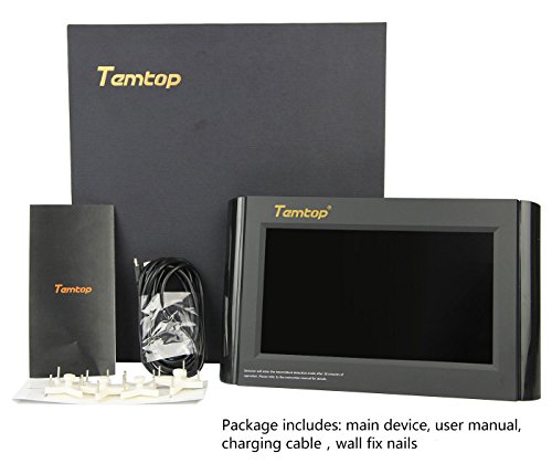 Temtop M1000 Air Quality Monitor for PM2.5 HCHO TVOC Formaldehyde Temperature Humidity Indoor Detector Large LCD Display Built-in Rechargeable Battery
