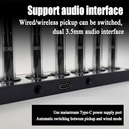 Nixie Tube - Analizzatore di spettro audio con modalità di luce dinamica, pickup per studio, auto, sala giochi