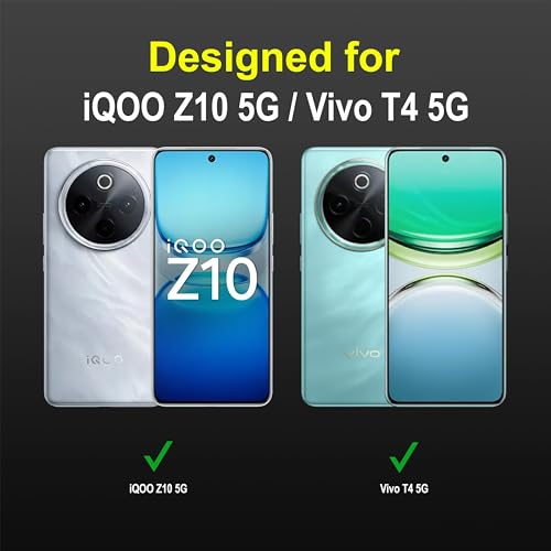 Image of Zapcase Back Case Cover for iQOO Z10 5G | Compatible for iQOO Z10 5G Back Cover | Liquid Silicon Magic Case with Camera Protection | Black