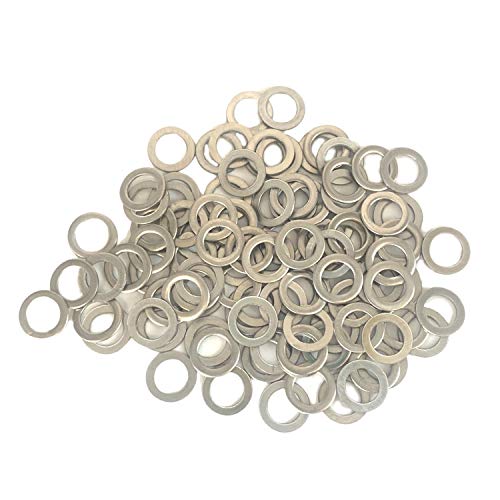 Stainless Washers 5mm Shim for RC Cars Replacement Parts Pack of 100 (5x8x0.1mm)