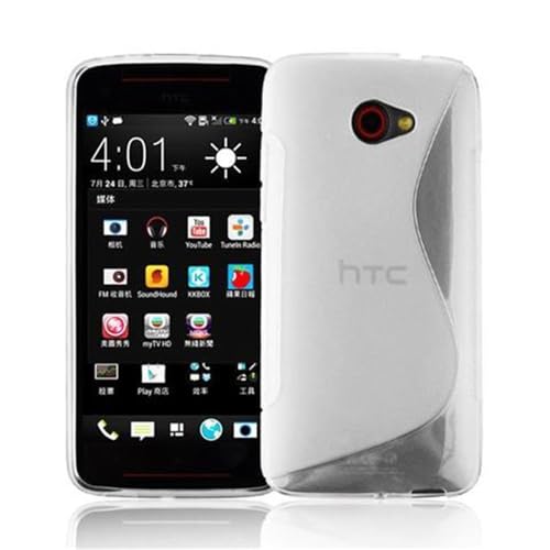 cadorabo Coque pour HTC Butterfly S en Semi Transparent - Housse Protection Souple en Silicone TPU avec Anti-Choc et Anti-Rayures - Ultra Slim Fin Gel Case...
