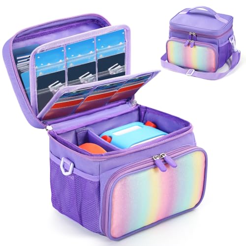 Fiorky Carrying Case for Yoto Player (3rd Generation) Travel Storage Bag Card Holder Hold Up To 30 Cards Hard Case Organizer Bag for Audio Music Player & Headphone Accessories