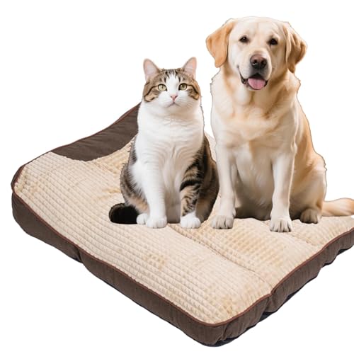 Bulnire Cuccia Per Cani Rilassante, Cuccia Ortopedica Lavabile, Supporto Per Schiena E Articolazioni Per Cani Di Taglia Media E Grande (Marrone, L)