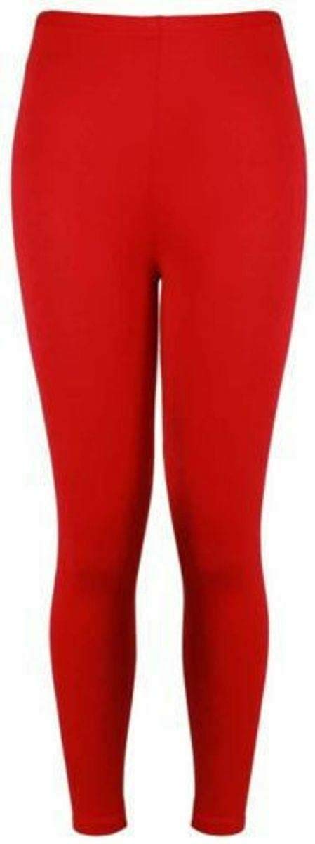 Wearall Women's Red Stretch Long Leggings Plus Size 28/30