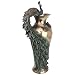 Design Toscano Peacock Centerpiece Home Decor Sculptural Vase, 19 Inch, Polyresin, Bronze Finish