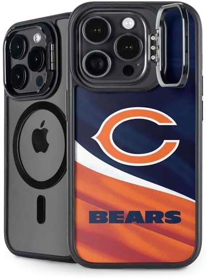 Skinit Kickstand Phone Case Compatible with iPhone 16 Pro Max - Officially Licensed NFL Chicago Bears Team Jersey Design