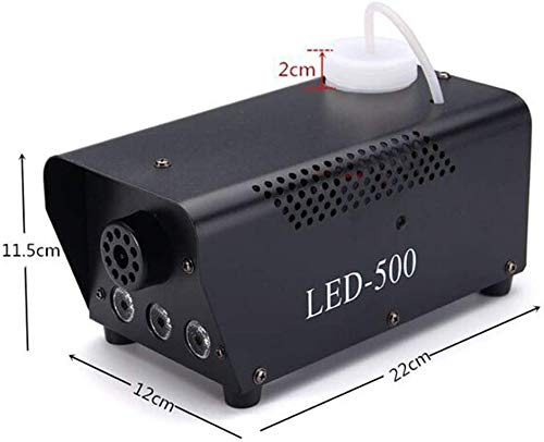 Fog Machine,500W Portable DJ Led Smoke Machine(Red,Green,Blue) with Wireless and Wired Remote Control for Halloween, Christmas, Wedding, Parties, DJ Performance, Stage Show - Thumbnail 5