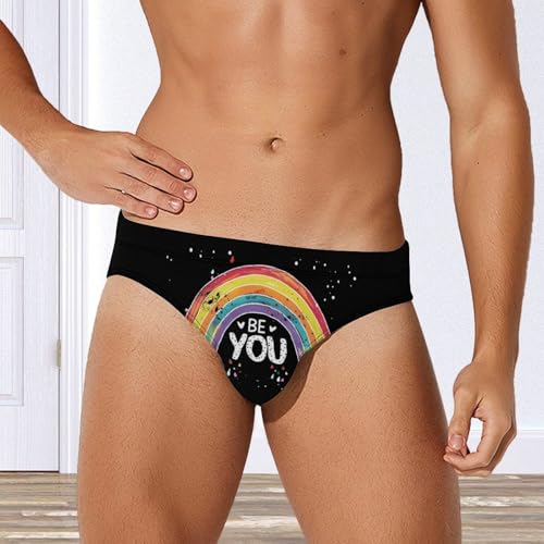 Be You Rainbow LGBT Novelty Men's Brief Swimwear Pants Swimming Trunks Beach Shorts Underwear4