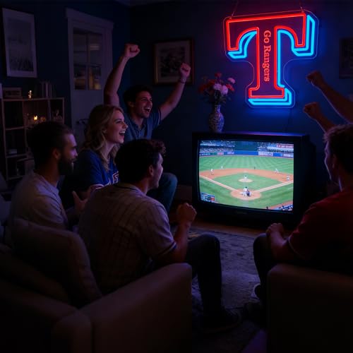 Image of Baseball Neon Sign for Wall Decor Dimmable Baseball Team Neon Light for Man Cave Birthday Gifts for Fans Led Sport Sign for Sport Bar Club Party Garage Boys Bedroom Decor Art Size 13.7 * 12.9(FMA089)
