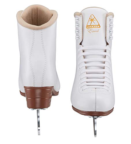 Jackson Ultima Excel Js1290 Women's Ice Skates Width: Medium - C/Size: Adult 8 Bundle With Skate Guards #TOP1