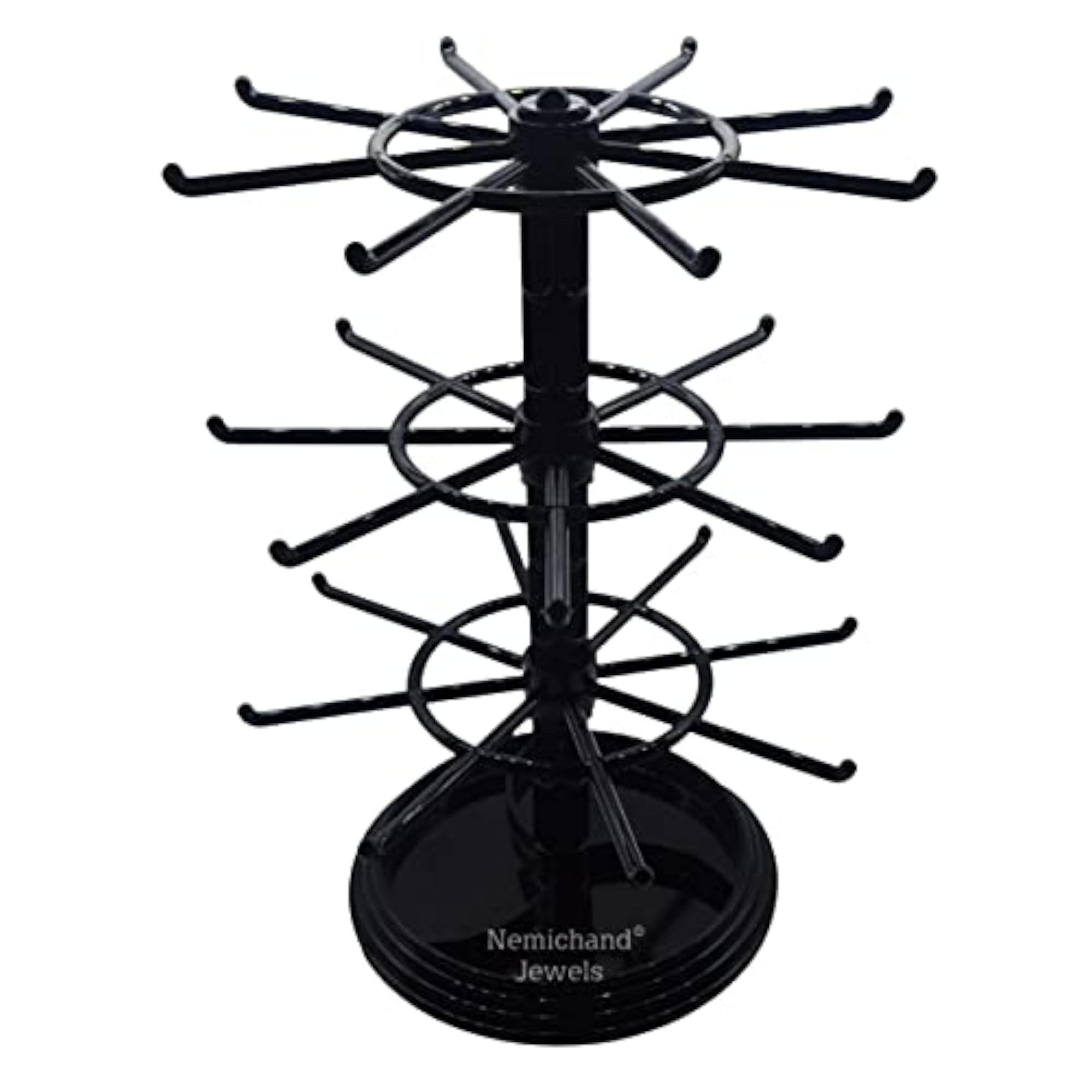 Plastic 3 Layer Bangle Rotating Display Stand