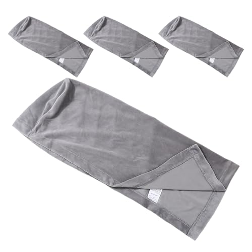 PRETYZOOM Fundas Protectores Reposabrazos Elásticas Sofá de de Poliéster para y Terciopelo, Pack de 4 Piezas Suaves, Lavables y Fáciles de Mantener para