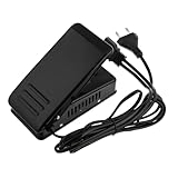 ORFOFE Pedal para Máquina de Coser Orificios Hierro Negro con Cable de Alimentación Compatible Fácil Instalación Reemplazo para Control Máquina Cocer