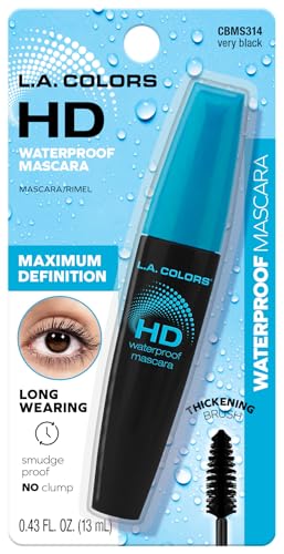 L.A. COLORS HD Waterproof Mascara, Very Black - Carded CBMS314