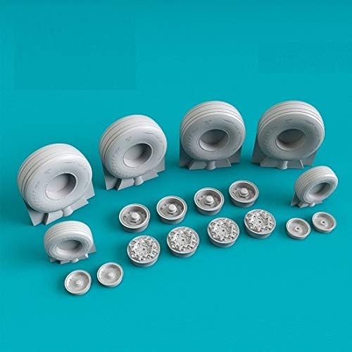 Reskit RS72-0275 - 1/72 C-130 Hercules Wheels Early Scale Plastic Model kit