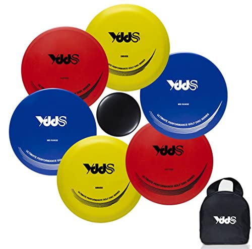 YDDS Disc Golf Starter Set | Beginners Flying disc Golf Set, Include Fairway Driver, Mid-Range, Putter Disc and Disc Golf Carry Bag,6 Packâ€¦