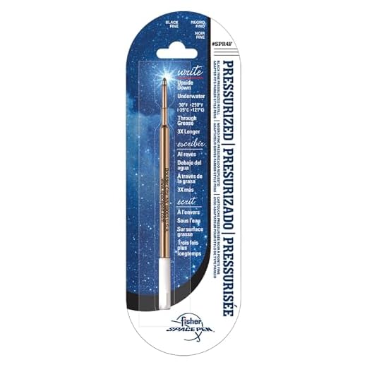 Fisher Space Pen SPR4F Black Fine Point Pressurized Refill