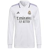 adidas Men's Soccer Real Madrid 22/23 Long Sleeve Home Jersey (XX-Large)