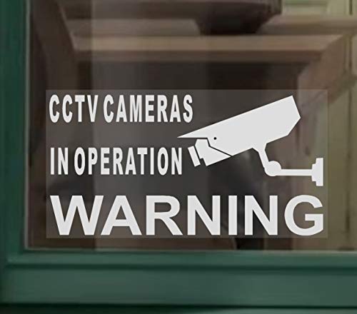 5 x Kleine - überwacht durch CCTV Video Kamera Sicherheit Warnung Fenster stickers-self selbstklebendem Vinyl Schild Cover