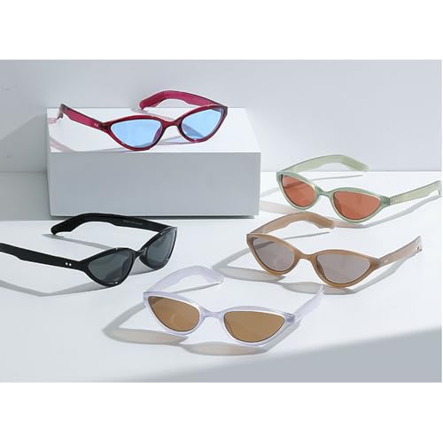 Cat Eye Sunglasses for Women Vintage Champagne Sun Glasses Trendy Shades Eyewear Retro Ladies Cat Eye Sunglass UV4004