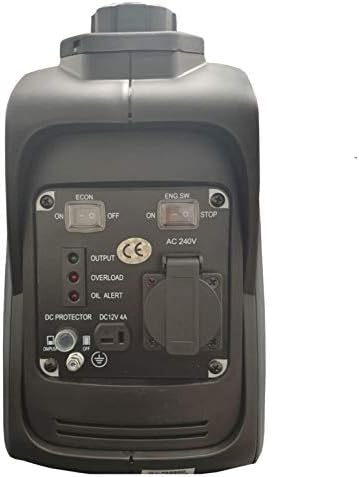 Instant Power Portable Suitcase Inverter Petrol Generator 4 Stroke 4HP 1200W 12V 230V  Pure Sine Wave  Includes 0.5L Bottle of 10W-30 Oil, Spark Plug Removal Tool, DC Charging Wires