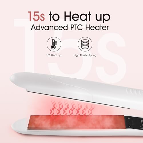 Plancha de Pelo Cerámica Profesional 1 Pulgada Blanca miniatura 7
