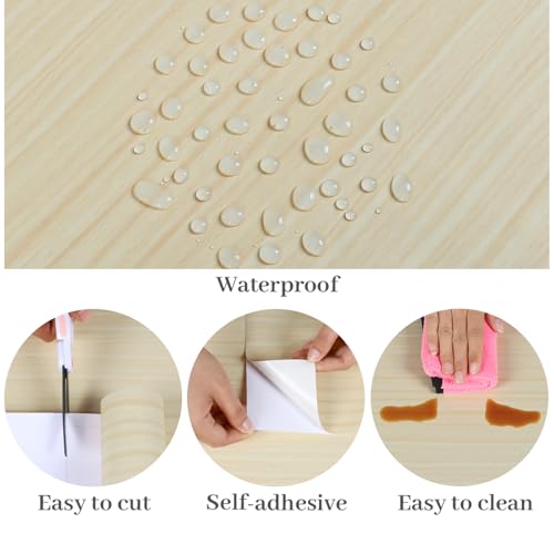 Papel tapiz de vinilo autoadhesivo lavable y extraíble imitación bambú VaryPaper 8