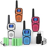 [Friendly Design] - Walkie-Talkies unterstützen das PTT-Drücken, um zu sprechen und die sprachaktivierung (VOX) zu sprechen, die funktion für anrufton und tastatursperre, 8 kanäle.